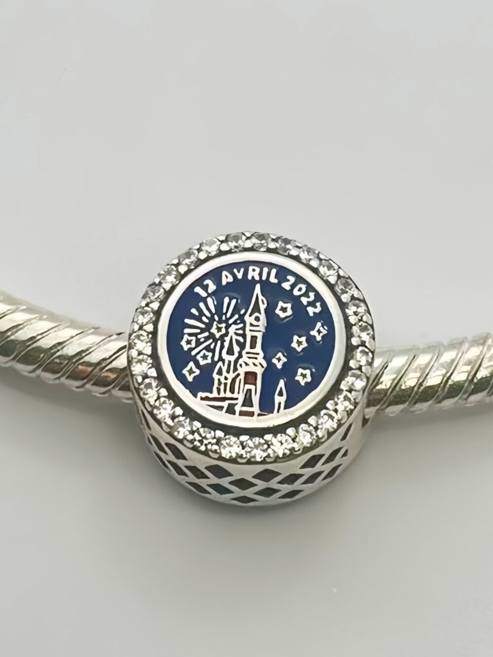 Pandora Disney Paris 30th Years Anniversary Charm Clear CZ - Picture 2 of 5